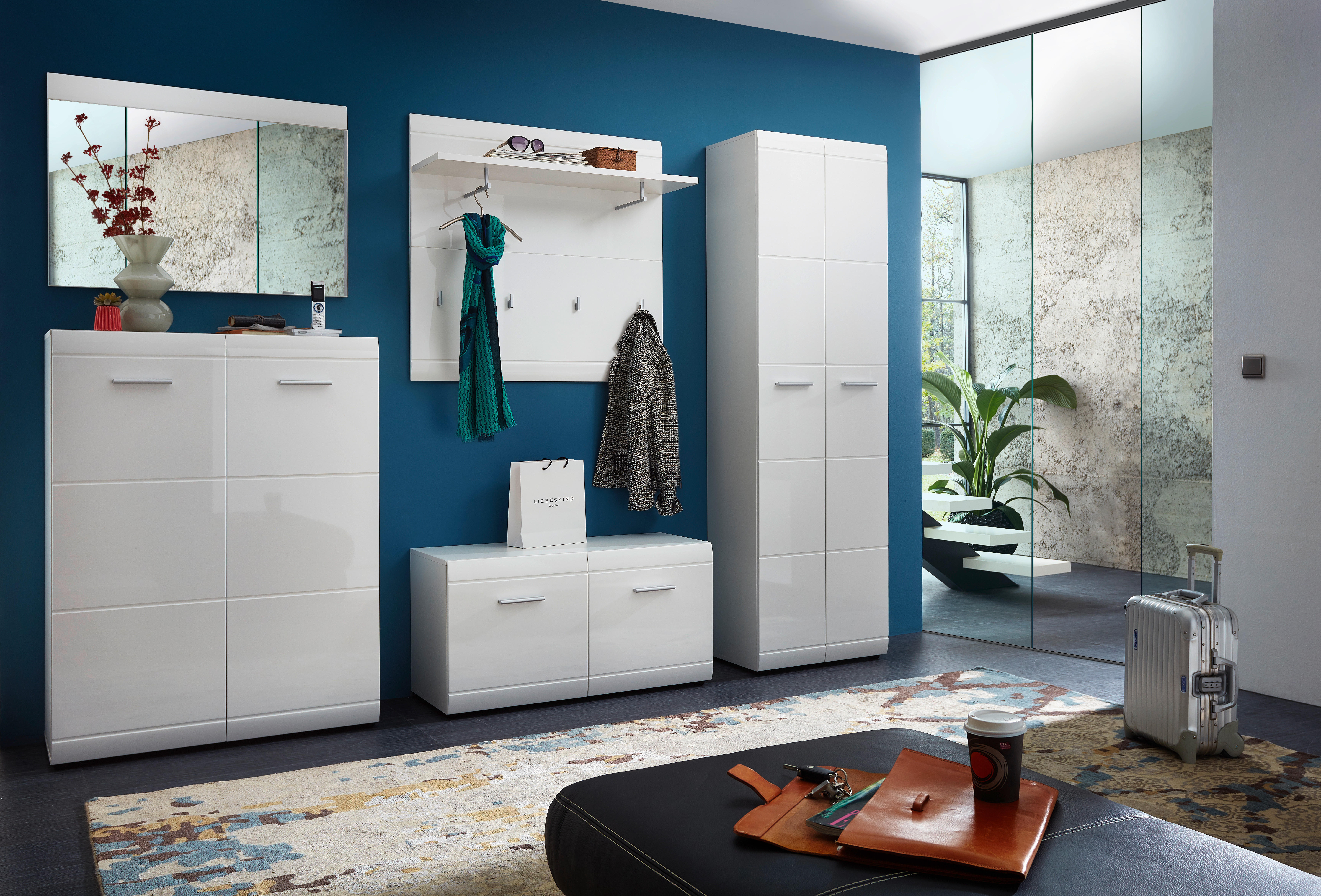 Sitzbank Adana B/H/T: ca. 96x52x40 cm Adana - weiß (96,00/52,00/40,00cm)