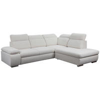 Ecksofa Alicante beige Microfaser B/H/T: ca. 282x100x232 cm Alicante - beige/Chrom (282,00/100,00/232,00cm)