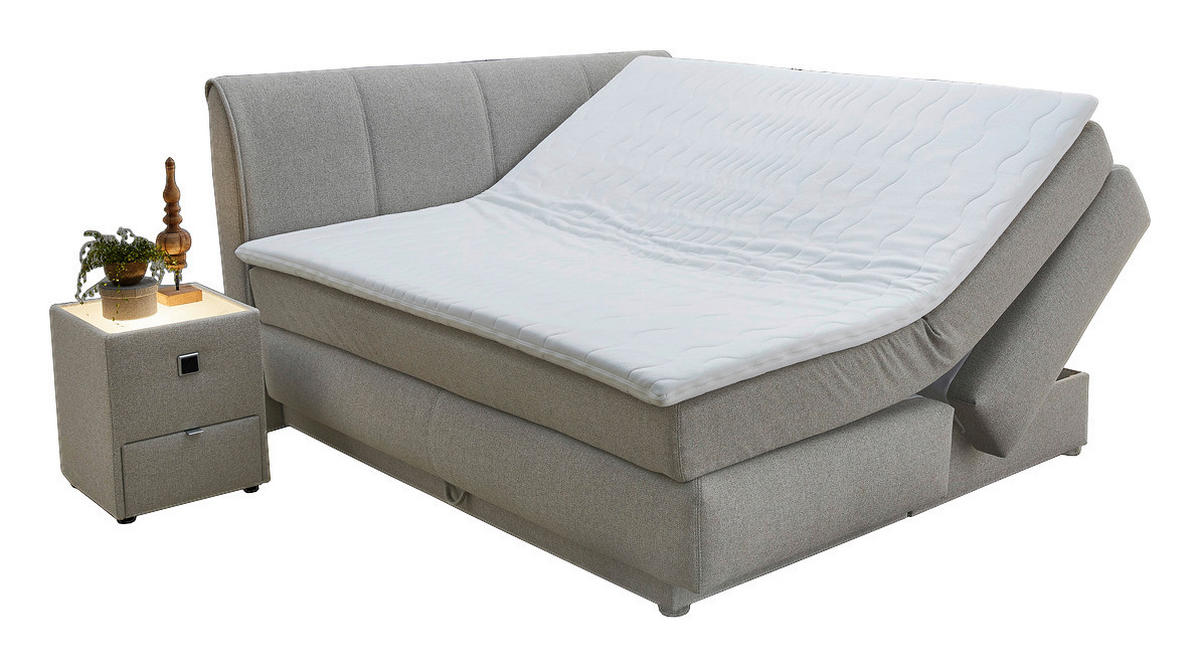 Boxspringbett  beige Liegefläche B/L: ca. 180x200 cm Carla_Boxspringbett - beige (190,00/113,00/220,00cm)