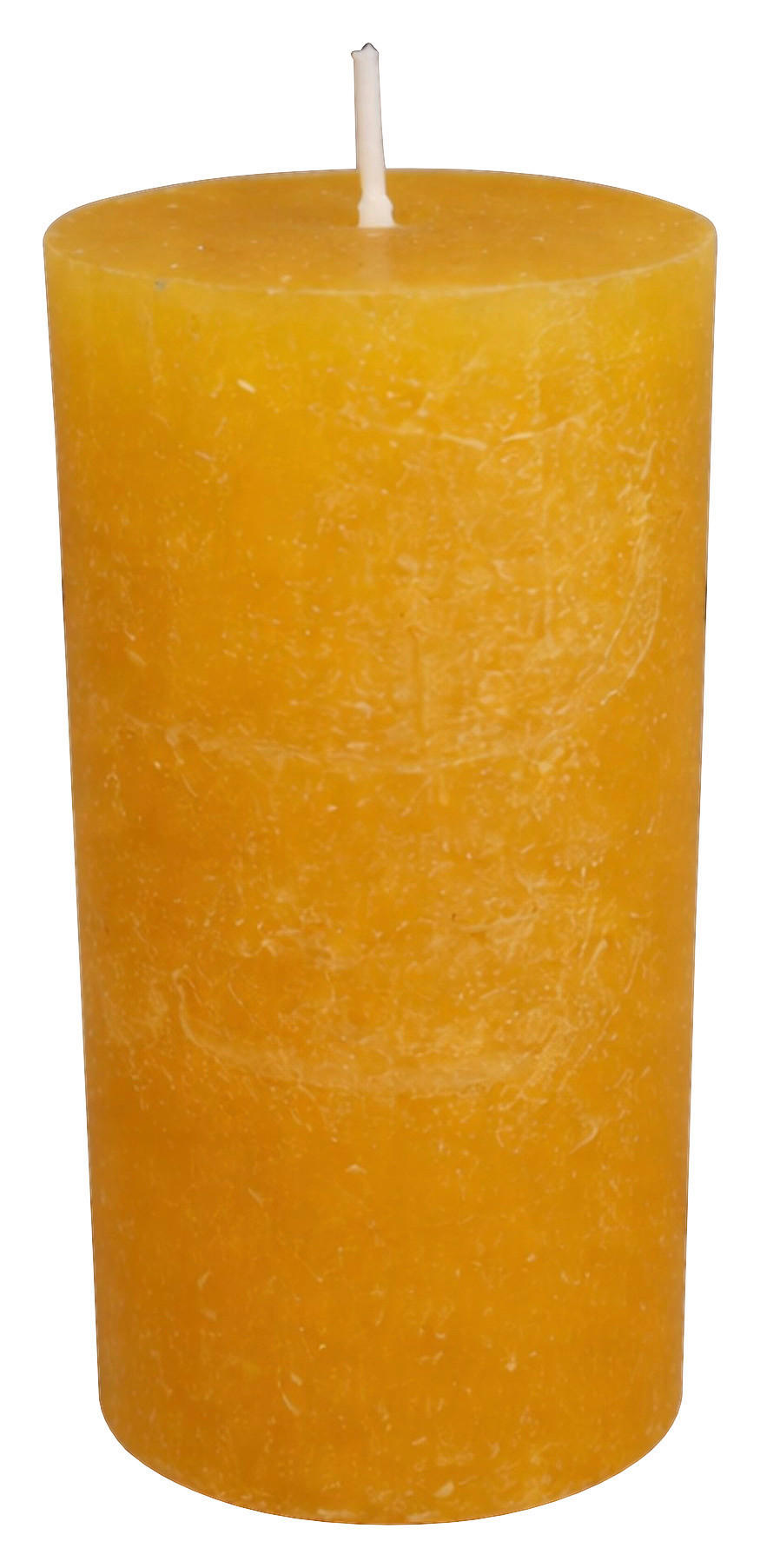 Stumpenkerze orange H/D: ca. 9x6,8 cm Stumpenkerze - orange (6,80/9,00cm)