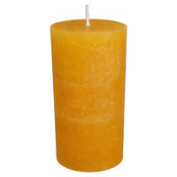 Stumpenkerze orange H/D: ca. 9x6,8 cm Stumpenkerze - orange (6,80/9,00cm)