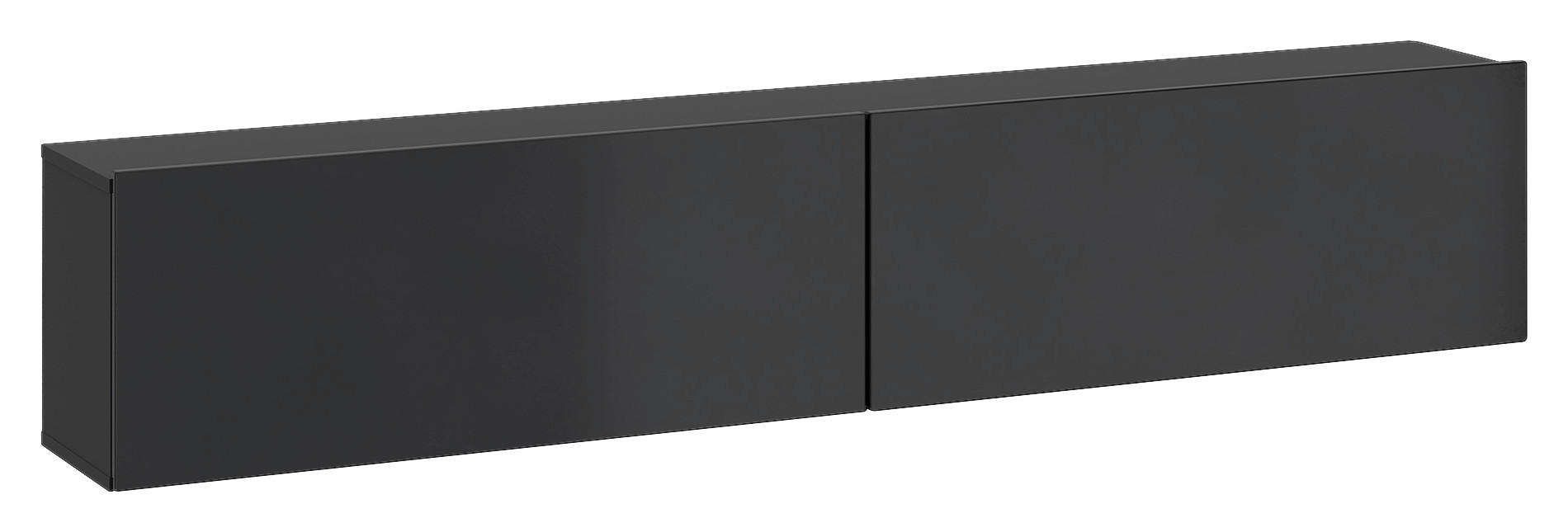 TV-Lowboard Otis schwarz Hochglanz B/H/T: ca. 180x37x32 cm Otis - schwarz (180,00/37,00/32,00cm)