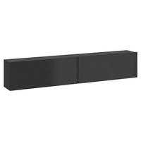 TV-Lowboard Otis schwarz Hochglanz B/H/T: ca. 180x37x32 cm Otis - schwarz (180,00/37,00/32,00cm)
