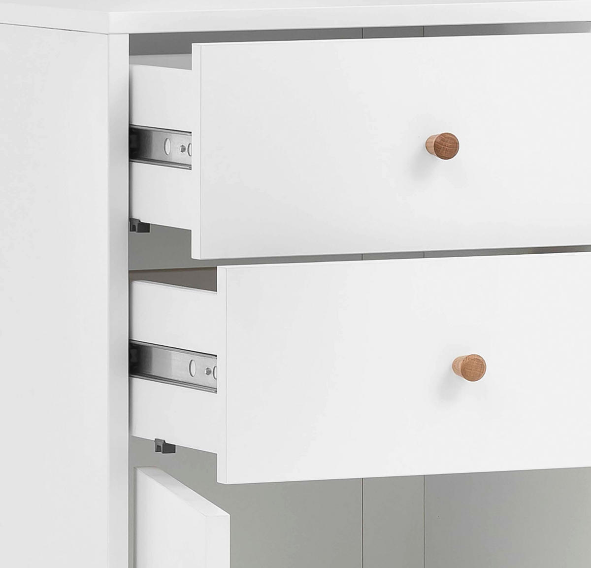 Highboard Bjarne weiß matt B/H/T: ca. 40,3x113,4x33,05 cm Bjarne - weiß (40,30/113,40/33,05cm) - Schildmeyer