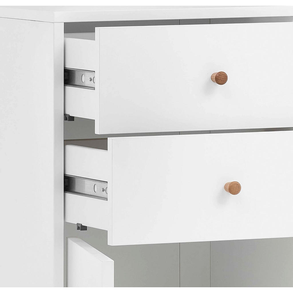 Thumbnail - Highboard Bjarne weiß matt B/H/T: ca. 40,3x113,4x33,05 cm