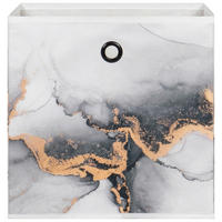 Motivbox Mamor grau gold B/H/T: ca. 32x32x32 cm Mamor - gold/grau (32,00/32,00/32,00cm)