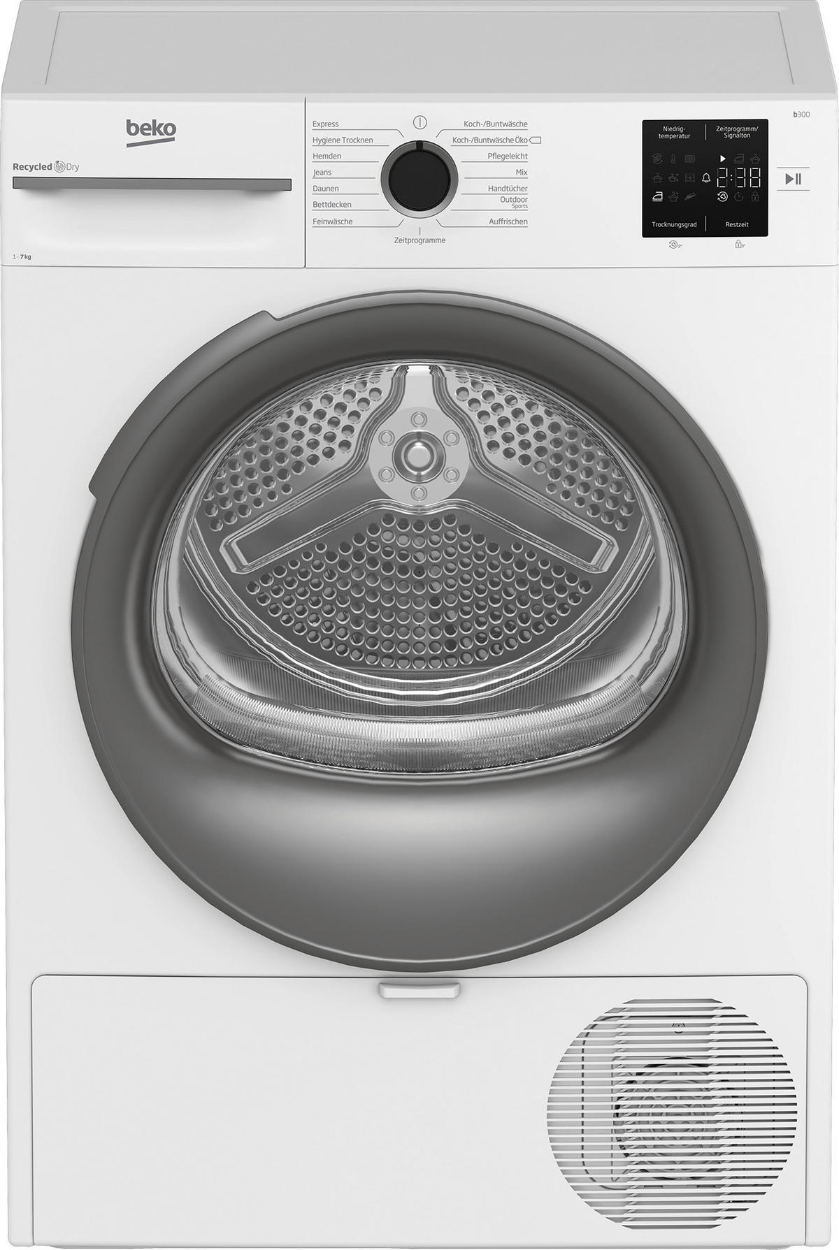 Beko Wärmepumpentrockner weiß B/H/T: ca. 59,8x84,6x54,5 cm ca. 7 kg Wärmepumpentrockner BM3T37210W1 - weiß (59,80/84,60/54,50cm) - Beko