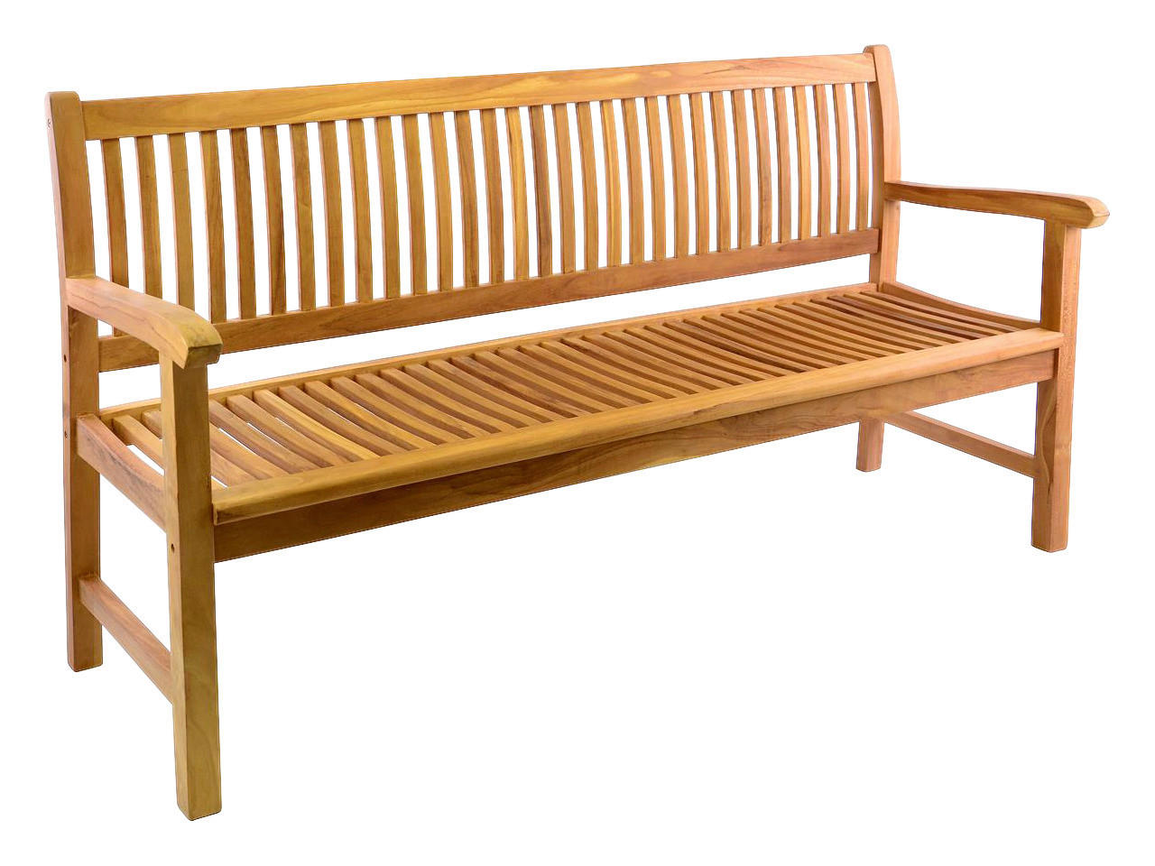 VCM Gartenbank braun Teakholz B/H/L: ca. 60x90x180 cm Gartenbank 4-Sitzer - braun (180,00/60,00/90,00cm) - VCM