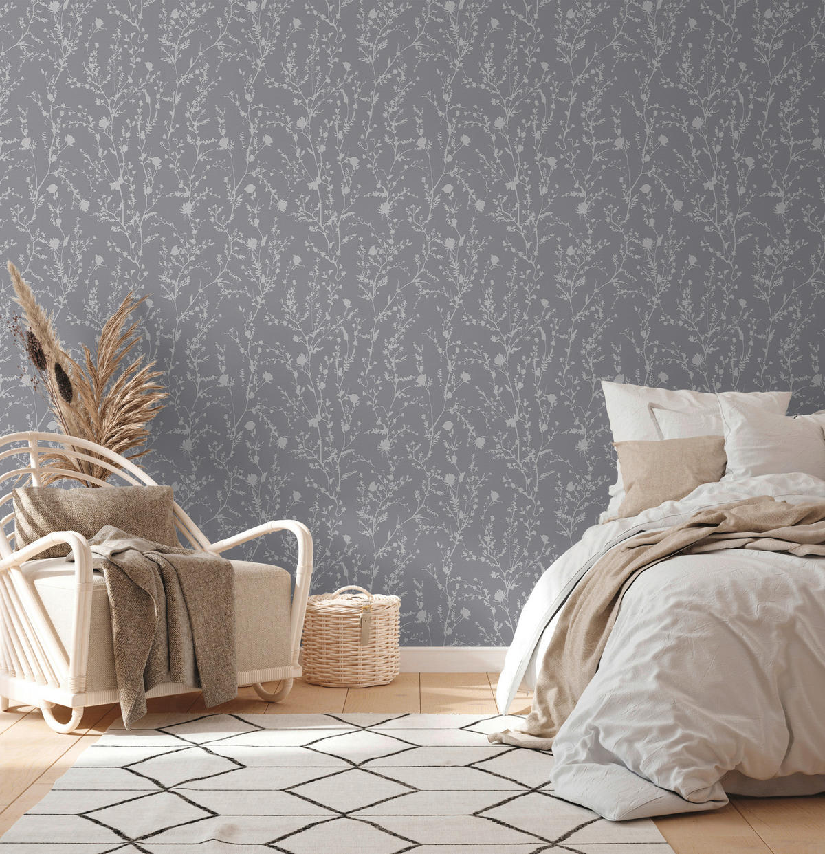 A.S.Creation Vliestapete silber B/H/D: ca. 53x1005x8,3 cm Vliestapete - silber (8,30/1005,00cm) - A.S.Creation