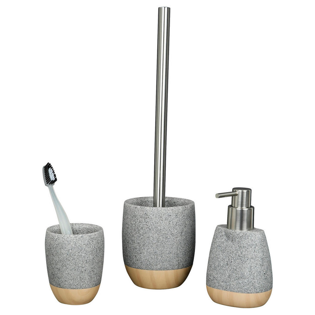 Thumbnail - WC-Garnitur steingrau Kunststoff