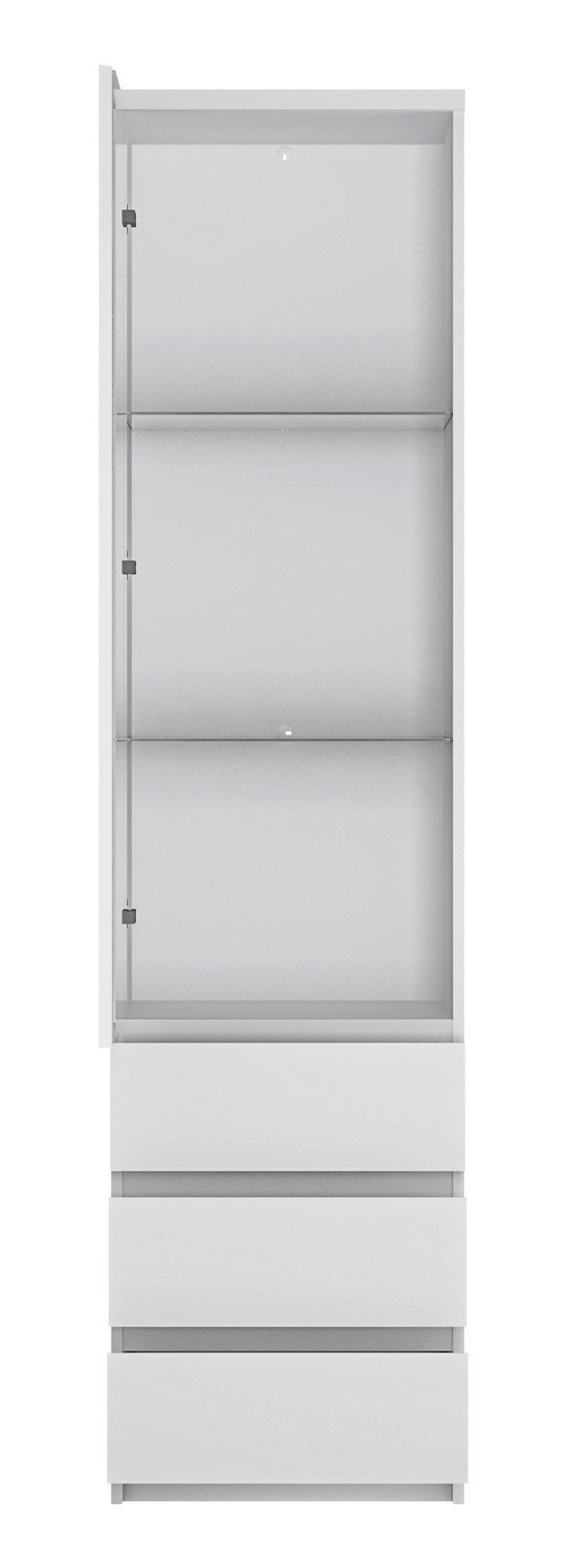 Vitrine Fribo Alpinweiß Spanplatte B/H/T: ca. 50x200x40 cm Fribo - Alpinweiß (50,00/200,00/40,00cm)