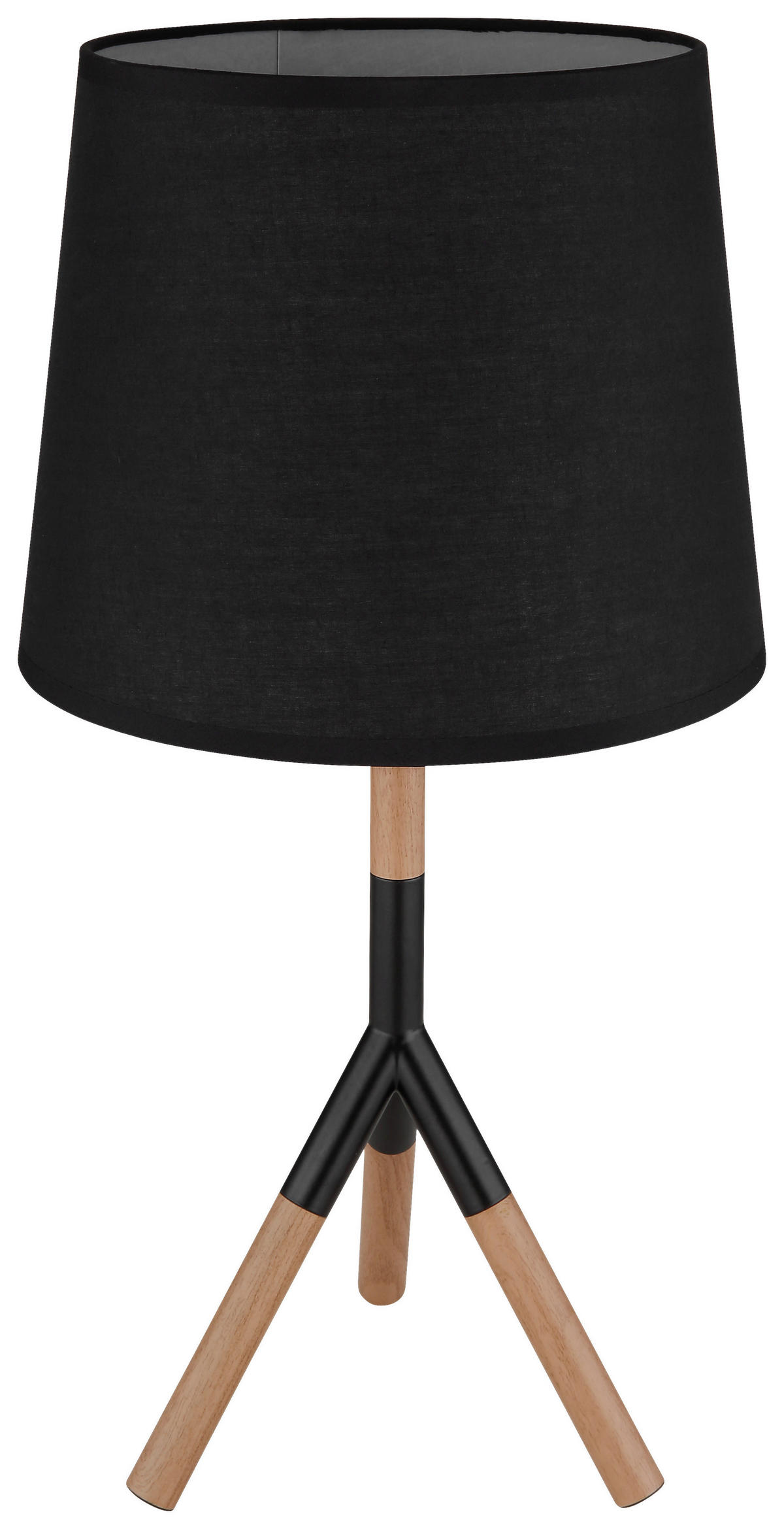 GLOBO Tischleuchte mattschwarz braun Metall H/D: ca. 45x25 cm E27 1 Brennstellen KIKKI - braun/mattschwarz (25,00/45,00cm) - GLOBO