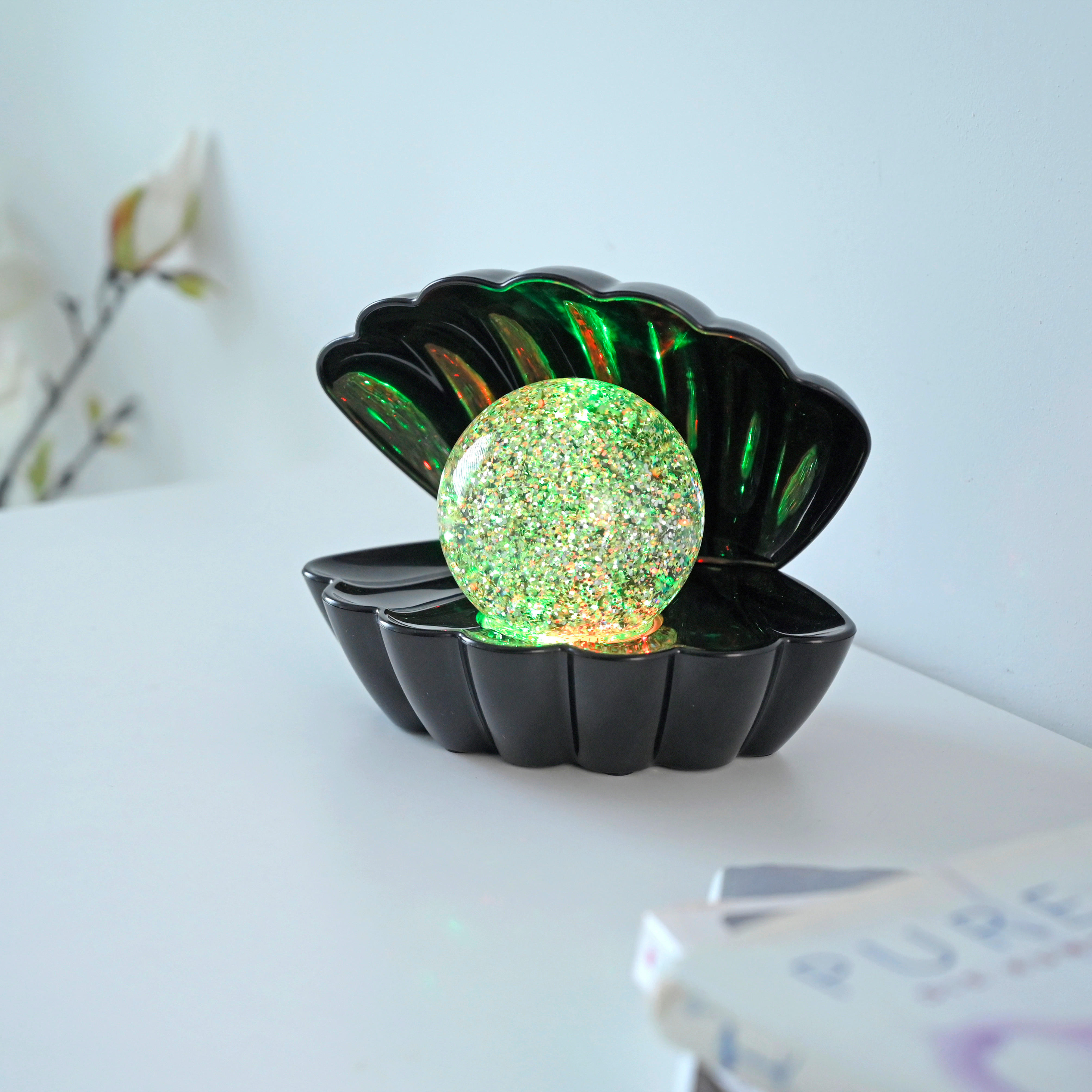 Thumbnail - LED-Dekoleuchte schwarz Kunststoff B/H/D: ca. 18x13x14,8 cm