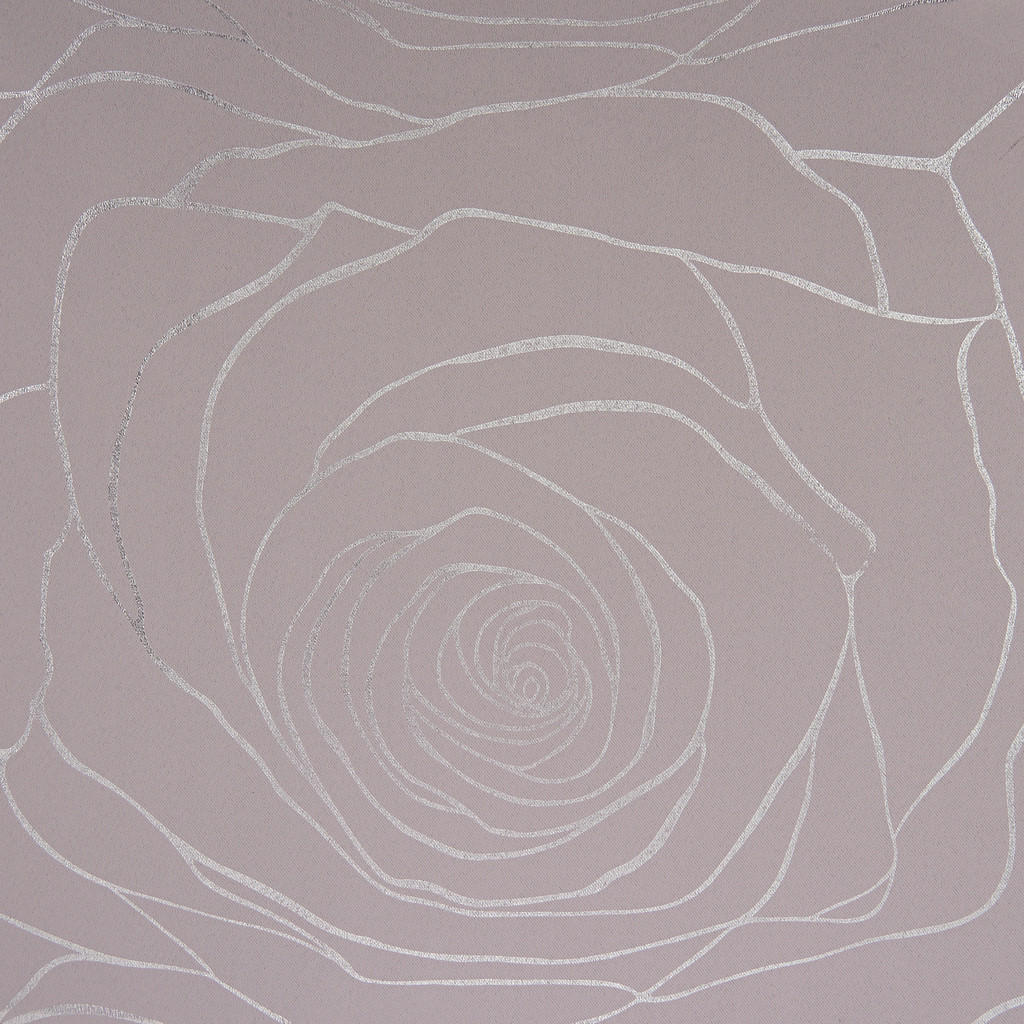 Thumbnail - Home Essential Verdunklungsvorhang Roses silber B/L: ca. 140x245 cm