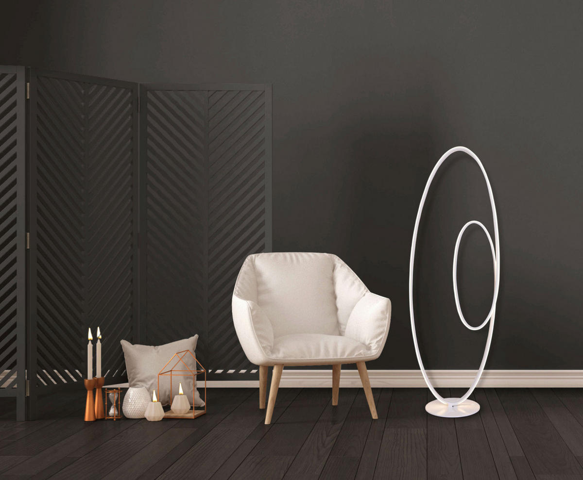 Näve Leuchten LED-Leuchten 2089923 weiß Kunststoff Metall B/H/T: ca. 25x120x40 cm 1 Brennstellen Odrive - weiß (25,00/120,00/40,00cm) - Näve Leuchten