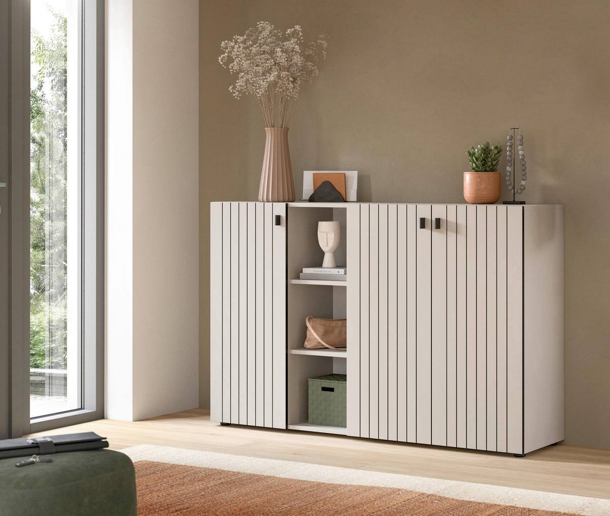 Schuhkommode STATION Cashmere B/H/T: ca. 150x96x37 cm STATION - Cashmere (150,00/96,00/37,00cm) - xonox.home