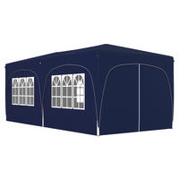 Outsunny Pavillon blau Polyester B/H/L: ca. 300x270x597 cm Pavillon - blau (597,00/300,00/270,00cm) - Outsunny