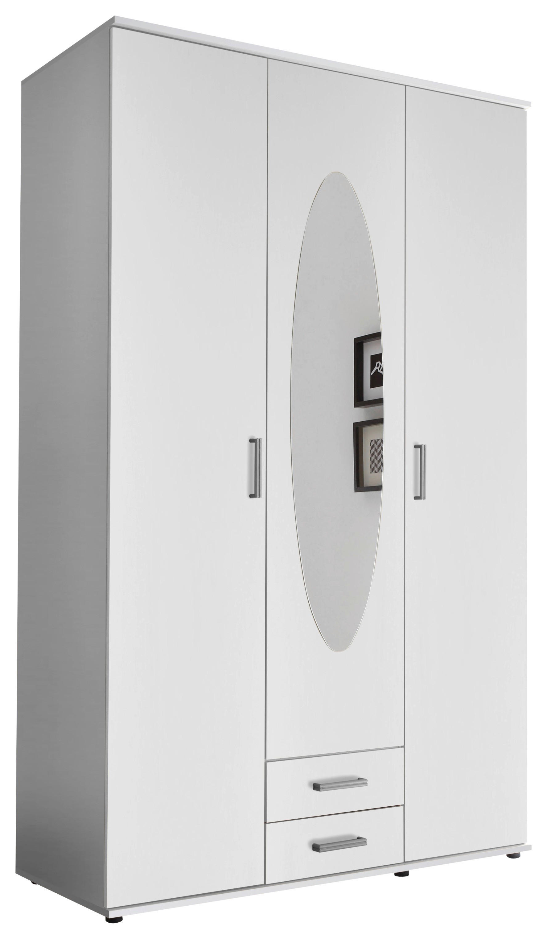 Kleiderschrank Paul weiß B/H/T: ca. 120x195x55 cm Paul - weiß (120,00/195,00/55,00cm)