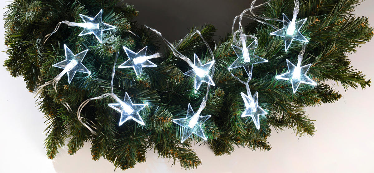 POCOline LED-Lichterkette kaltweiß Kunststoff L: ca. 300 cm LED-Lichterkette_10er - kaltweiß (300,00cm) - POCOline