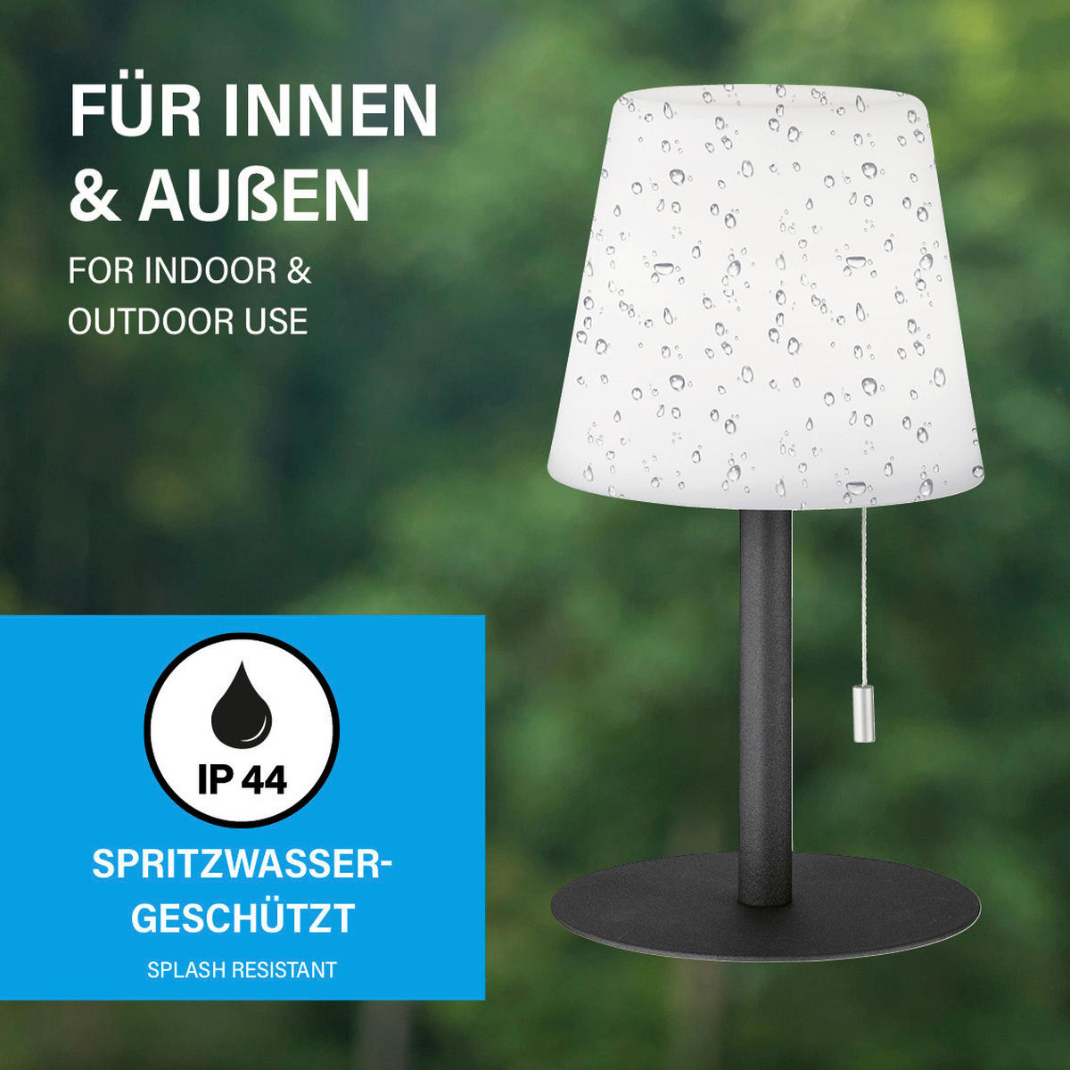 LED-Außenleuchte 850135 Garden weiß anthrazit H/D: ca. 29x15 cm Garden - weiß/anthrazit (15,00/29,00cm) - easy! by FHL