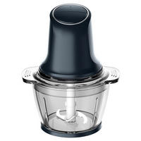 Emerio Multi-Zerkleinerer MC-133108.1 schwarz Glas Kunststoff B/H/L: ca. 15,4x23,2x18,8 cm Multi-Zerkleinerer MC-133108.1 - schwarz (18,80/15,40/23,20cm) - Emerio
