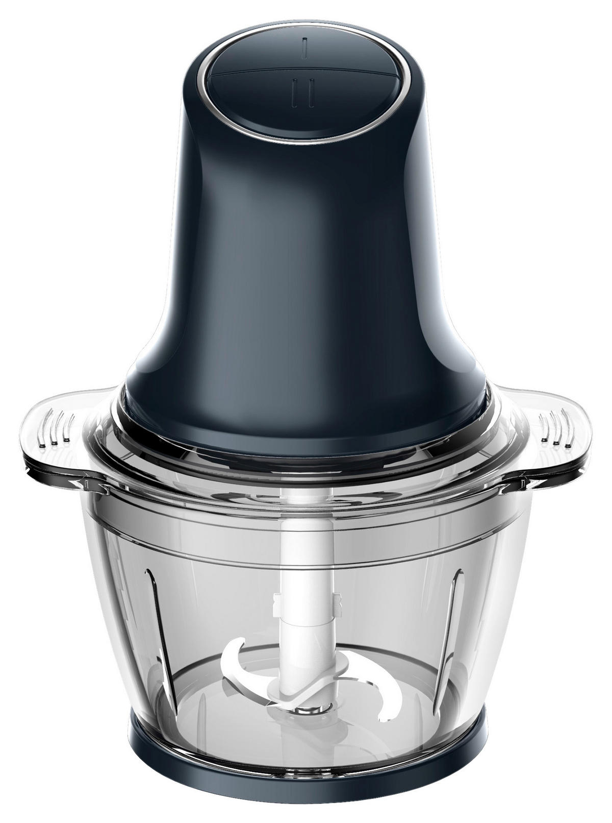 Emerio Multi-Zerkleinerer MC-133108.1 schwarz Glas Kunststoff B/H/L: ca. 15,4x23,2x18,8 cm Multi-Zerkleinerer MC-133108.1 - schwarz (18,80/15,40/23,20cm) - Emerio