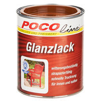 POCOline Acyl Buntlack lehmbraun glänzend ca. 0,75 l Glanzlack_Acryl_2in1 750ml - lehmbraun (750ml) - POCOline