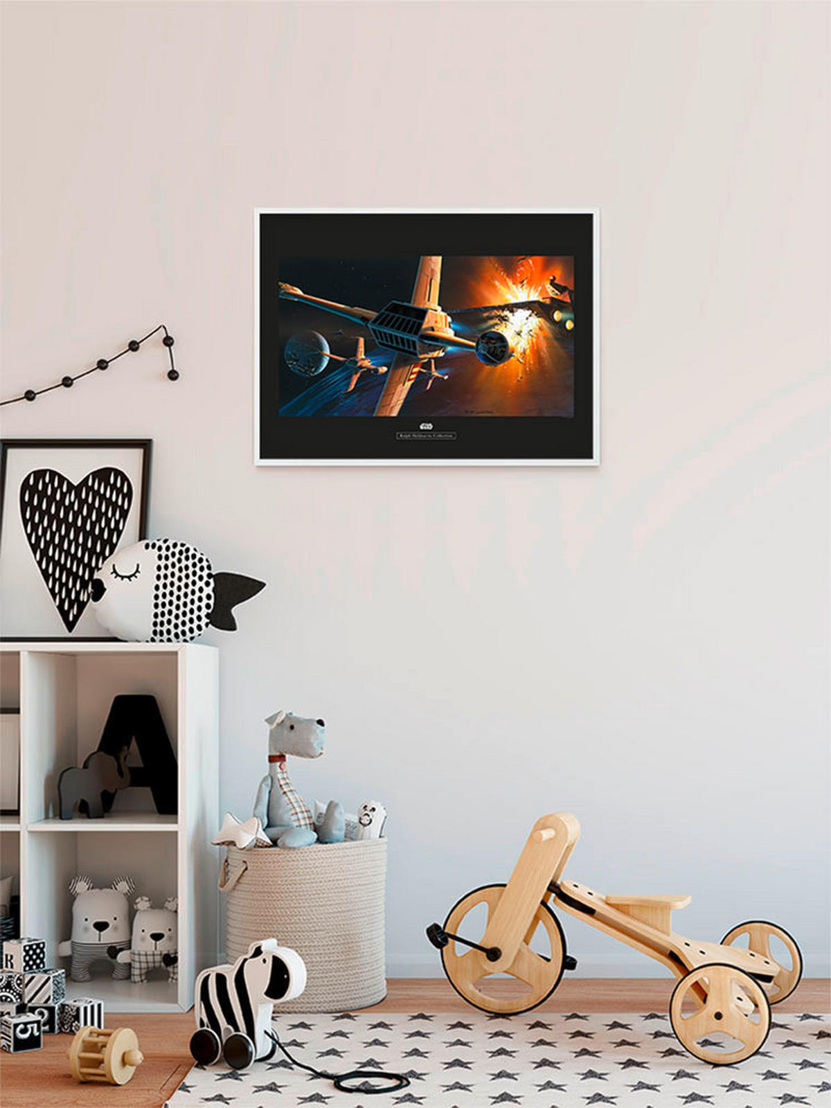 Komar Poster Star Wars Classic RMQ Endor Orbit W Star Wars - Balance B/L: ca. 70x50 cm Star Wars Classic RMQ Endor Orbit W - (70,00/50,00cm) - Komar