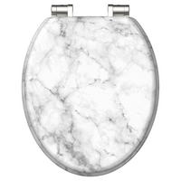 WC-Sitz MDF B/H/L: ca. 6,8x48,1x38,2 cm WC-Sitz_Marmor_Stone MDF - (38,20/6,80/48,10cm) - Eisl