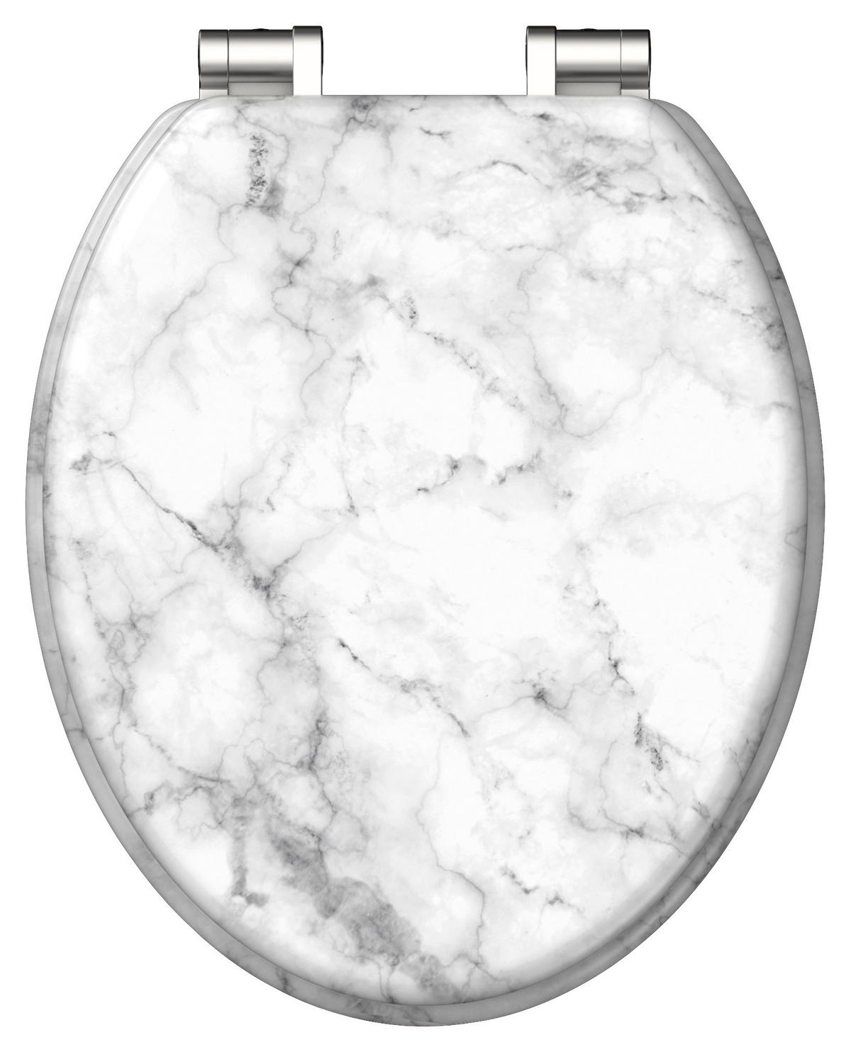 WC-Sitz MDF B/H/L: ca. 6,8x48,1x38,2 cm WC-Sitz_Marmor_Stone MDF - (38,20/6,80/48,10cm) - Eisl
