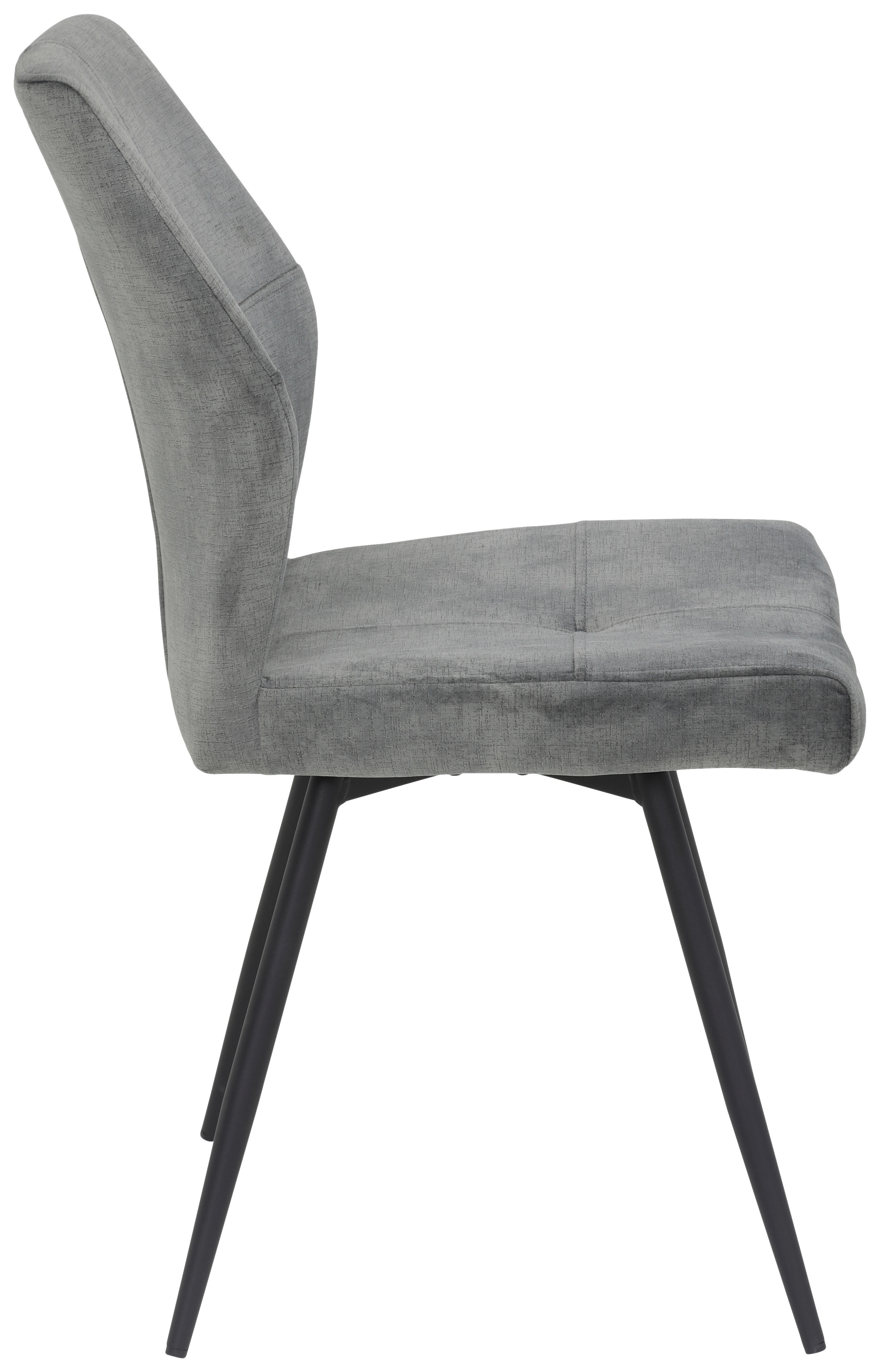 Stuhl Ally grau Microfaser B/H/T: ca. 46x89x60 cm Ally - schwarz/grau (46,00/89,00/60,00cm)