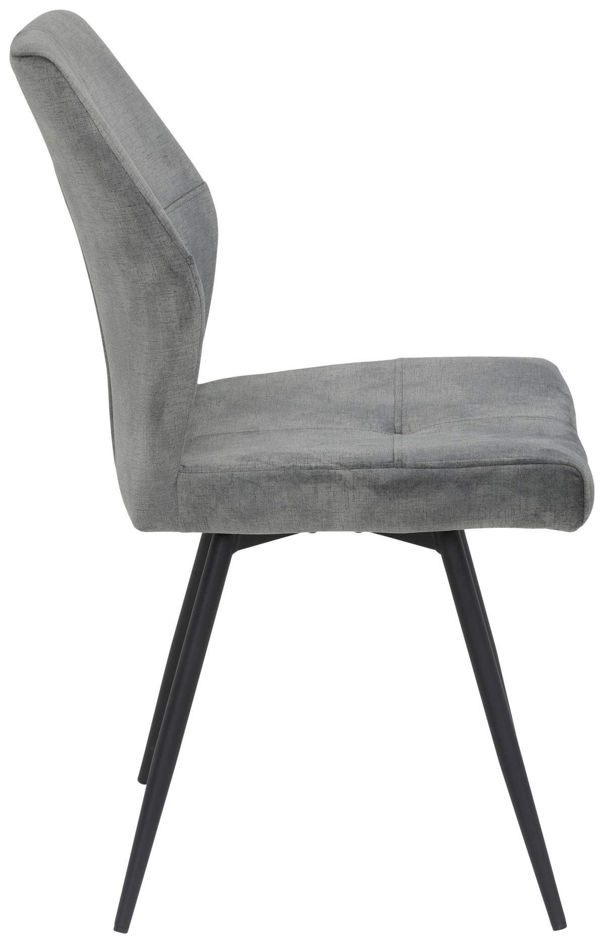 Stuhl Ally grau Microfaser B/H/T: ca. 46x89x60 cm Ally - schwarz/grau (46,00/89,00/60,00cm)