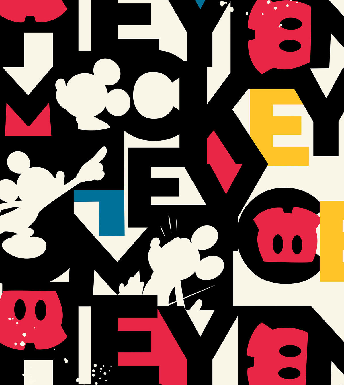 Komar Fototapete Mickey Mixup IADX5-054 B/H: ca. 250x280 cm Mickey Mixup IADX5-054 - (250,00/280,00cm) - Komar