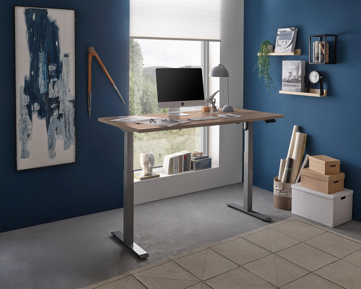 höhenverstellbarer Schreibtisch Pronto 2 Eiche Sonoma Nachbildung B/H/T: ca. 160x75x77 cm Pronto 2 - Eiche (160,00/75,00/77,00cm)