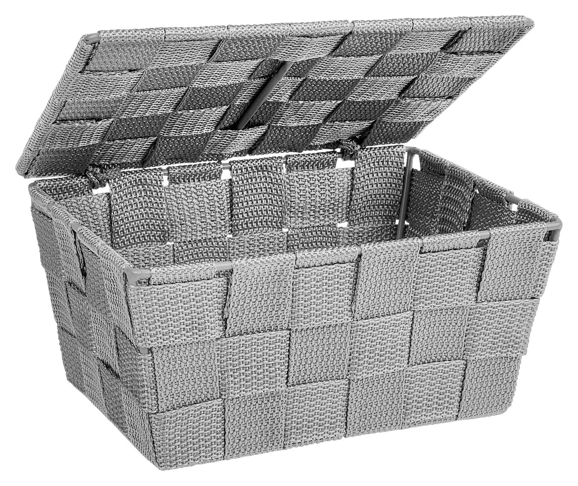 Badkorb grau Kunststoff B/H/L: ca. 19x10x14 cm Adria - grau (14,00/19,00/10,00cm) - Wenko