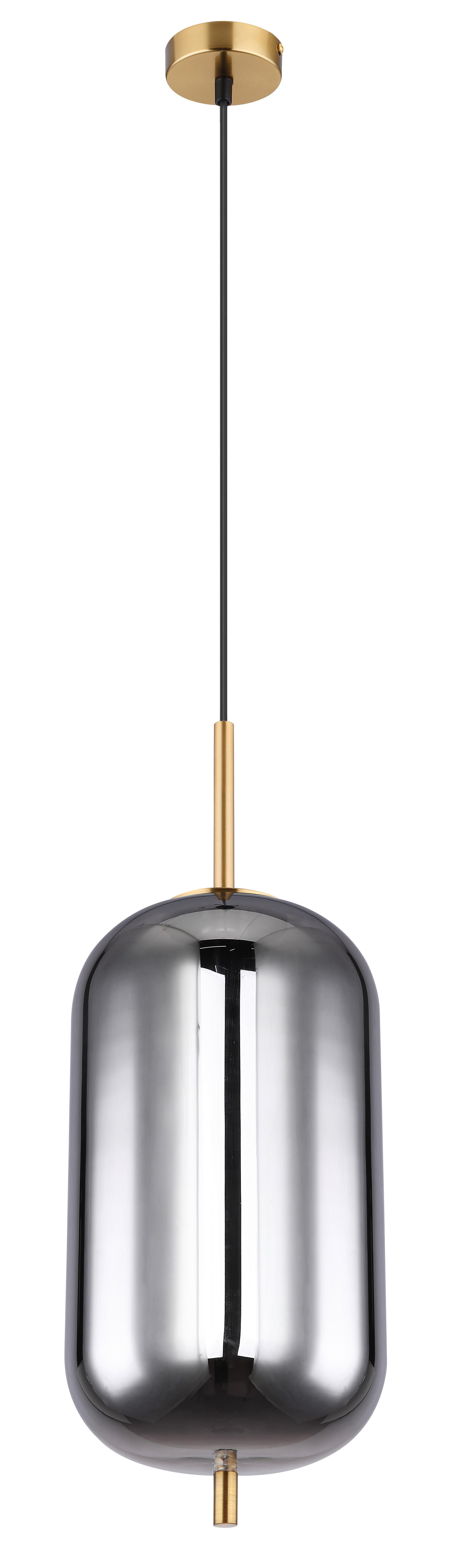 GLOBO Pendelleuchte messing Glas Metall H/D: ca. 120x22 cm 1.0 Brennstellen 15345H2MM - messing (22,00/120,00cm) - GLOBO
