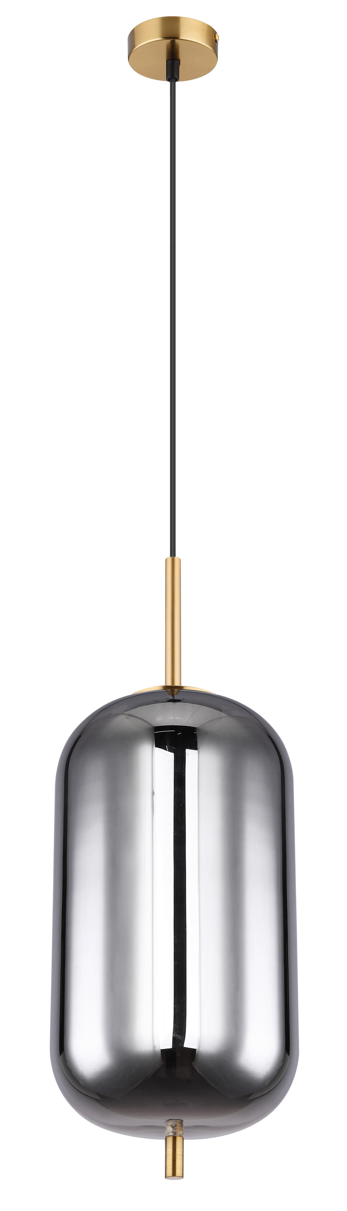 GLOBO Pendelleuchte messing Glas Metall H/D: ca. 120x22 cm 1.0 Brennstellen 15345H2MM - messing (22,00/120,00cm) - GLOBO