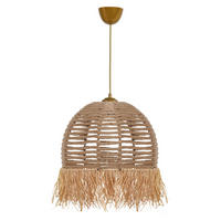 Opviq Pendelleuchte creme Baumwolle B/H/T/L/D: ca. 30x80x30x30x30 cm E27 1 Brennstellen Pendelleuchte_TM218 - creme (30,00/30,00/80,00cm) - Opviq