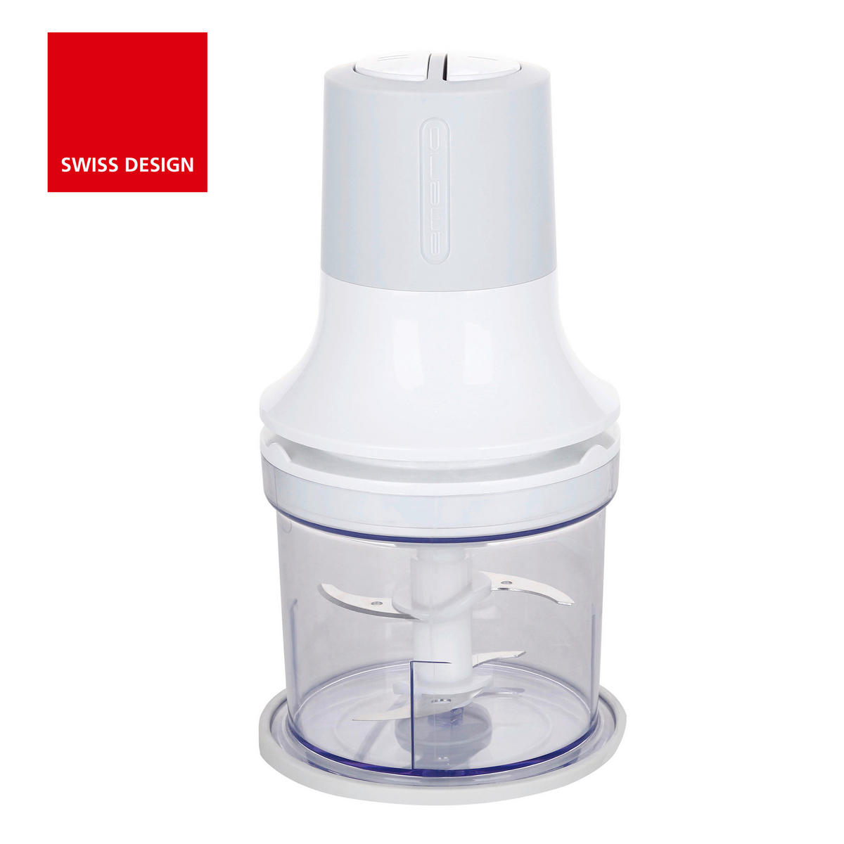 Emerio Zerkleinerer MC-122649.2 weiß transparent Kunststoff H/D: ca. 24,5x13,5 cm Zerkleinerer MC-122649.2 - weiß/transparent (13,50/24,50cm) - Emerio