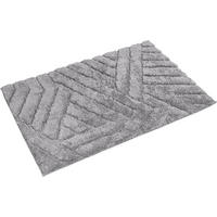 Badematte Badematte_Paul 60x90cm Streifen sil - silber (60,00/90,00cm) - Tuffi