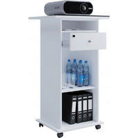 VCM Beamer-Stand Rollwagen Schublade weiß Beamer-Stand Neta - weiß (60,00/108,00/50,00cm) - VCM