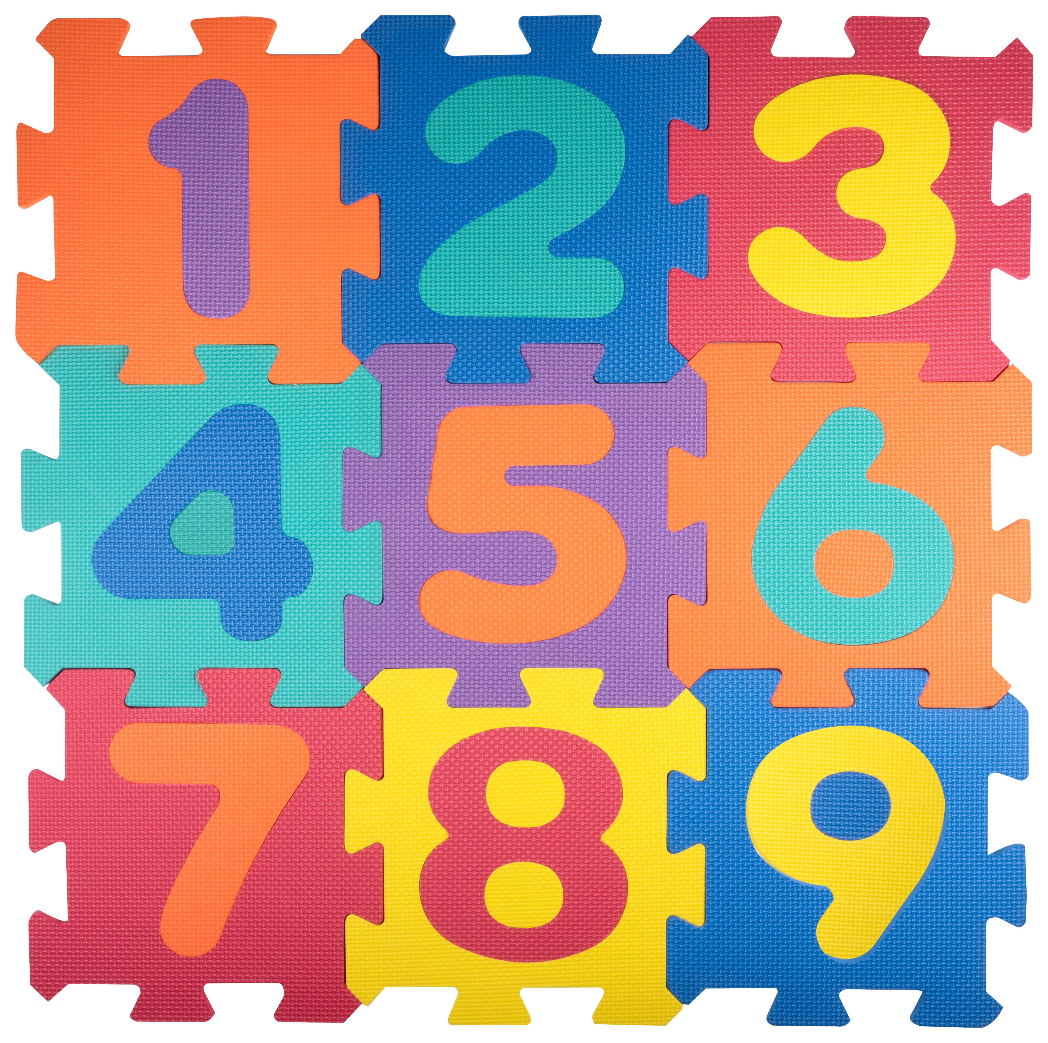 LET'S PLAY Puzzlematte B/H/L: ca. 92x1x92 cm Puzzle-Matte_9tlg. - mehrfarbig (92,00/92,00/1,00cm) - LET'S PLAY