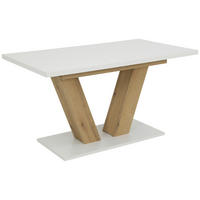 Esstisch Hamm weiß Eiche B/H/T: ca. 180x76x90 cm Hamm - Eiche/weiß (180,00/76,00/90,00cm) - Hela