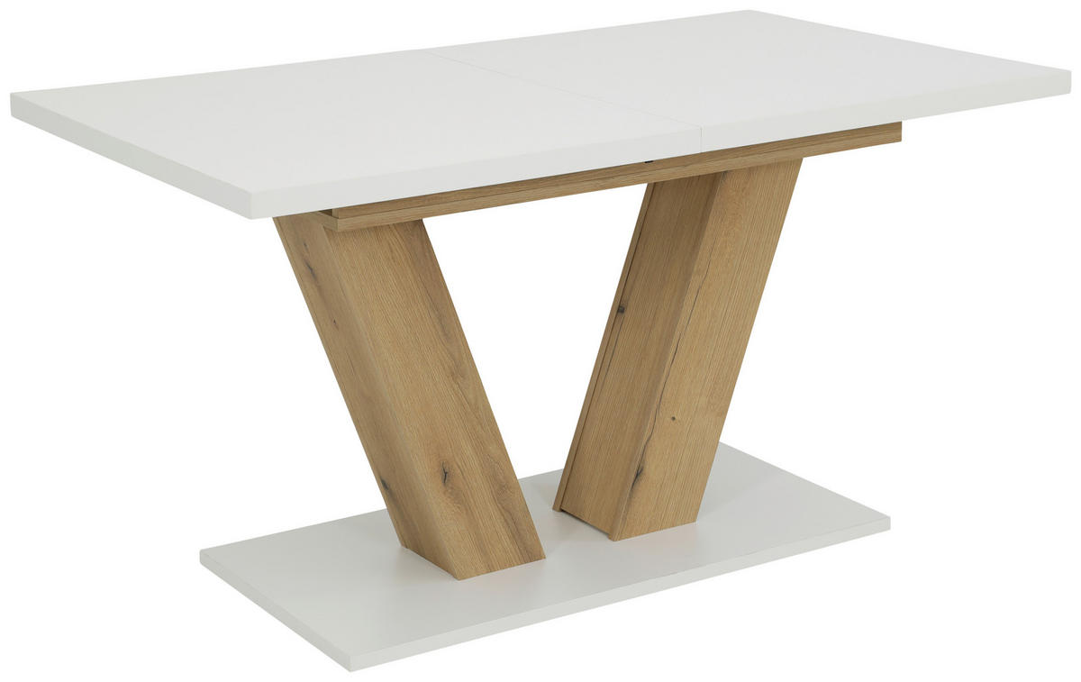 Esstisch Hamm weiß Eiche B/H/T: ca. 180x76x90 cm Hamm - Eiche/weiß (180,00/76,00/90,00cm) - Hela