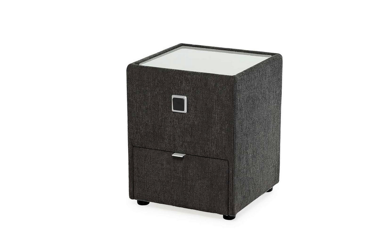 Nachtkonsole  dunkelgrau Lancy_Nachtkonsole 2418117444090000 - dunkelgrau (43,00/53,00/45,00cm)