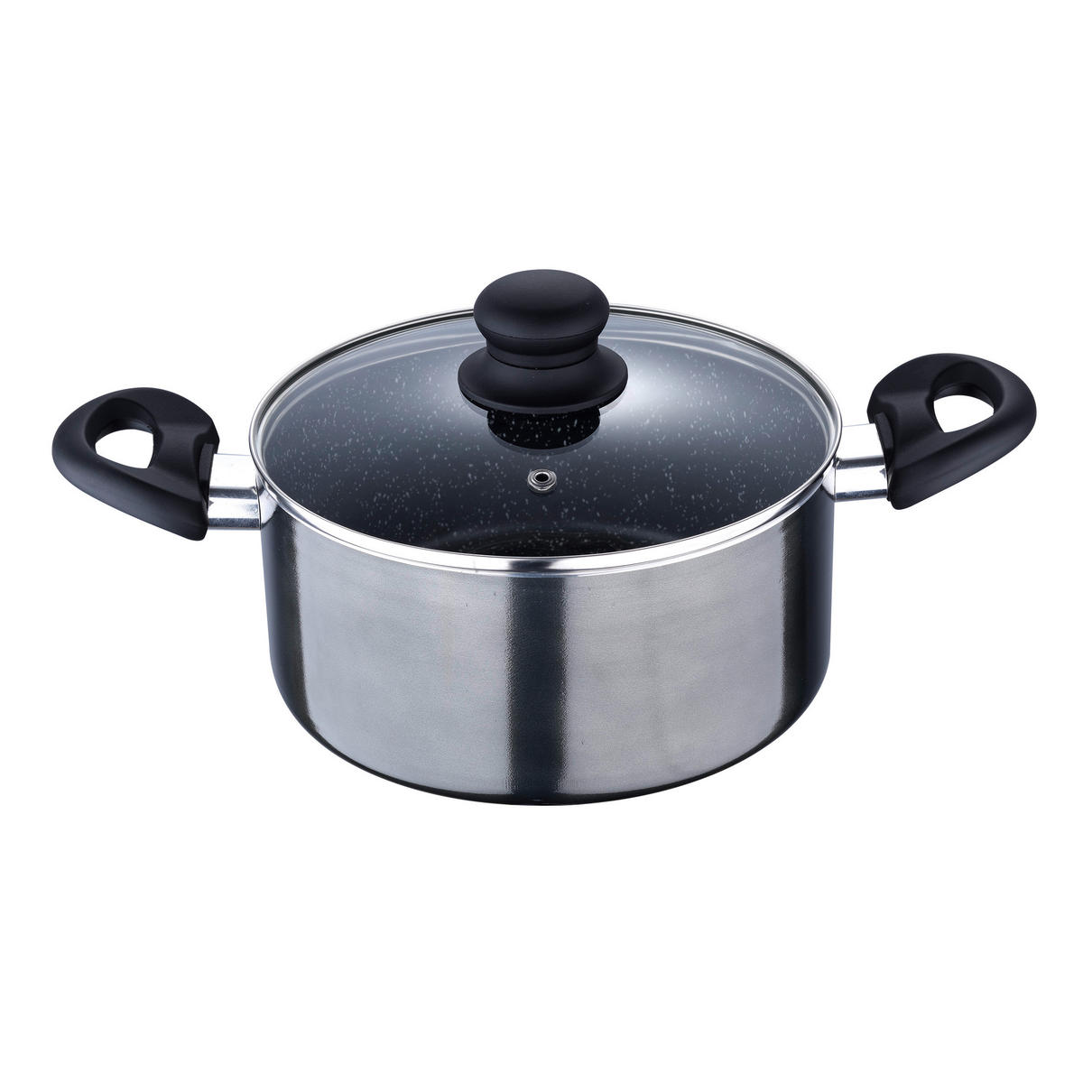 SAN IGNACIO Kochgeschirrset Soria schwarz Aluminium 4 tlg. Soria - schwarz - SAN IGNACIO