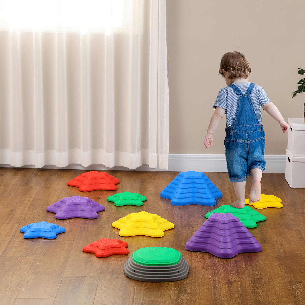 ZONEKIZ Fluss-Steine B/H/L: ca. 36,5x16x36,5 cm Fluss-Steine - multicolor (36,50/36,50/16,00cm) - ZONEKIZ