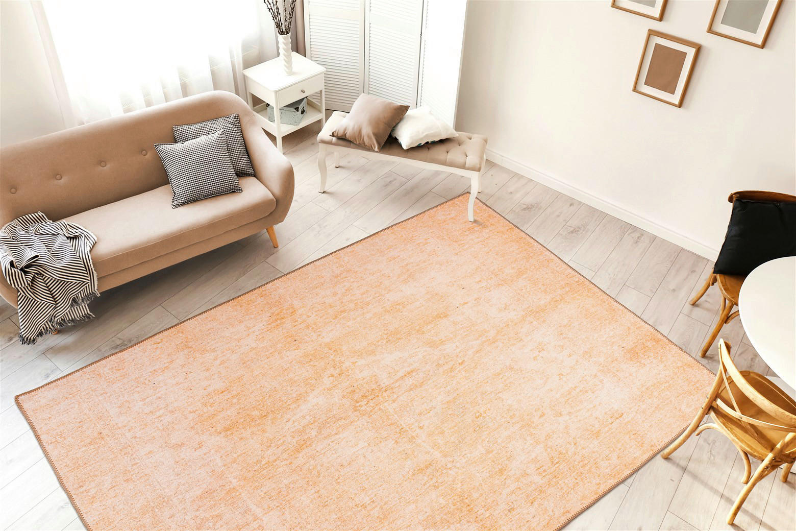me gusta Flachflorteppich Faye 825 sand B/H/L: ca. 110x0,6x180 cm Faye 825 - sand (180,00/110,00/0,60cm) - me gusta