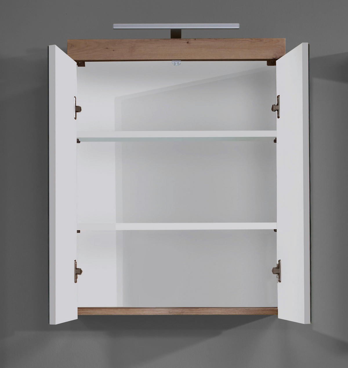 Spiegelschrank Amanda Asteiche Nachbildung B/H/T: ca. 60x77x17 cm Amanda - (60,00/77,00/17,00cm) - Trendteam