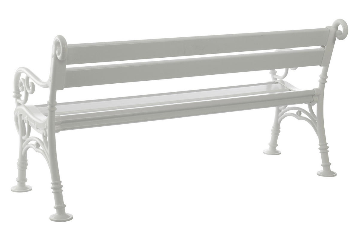Blome-Tillmann Gartenbank Linderhof weiß Kunststoff B/H/L: ca. 160x85x60 cm Linderhof - weiß (60,00/160,00/85,00cm) - Blome-Tillmann